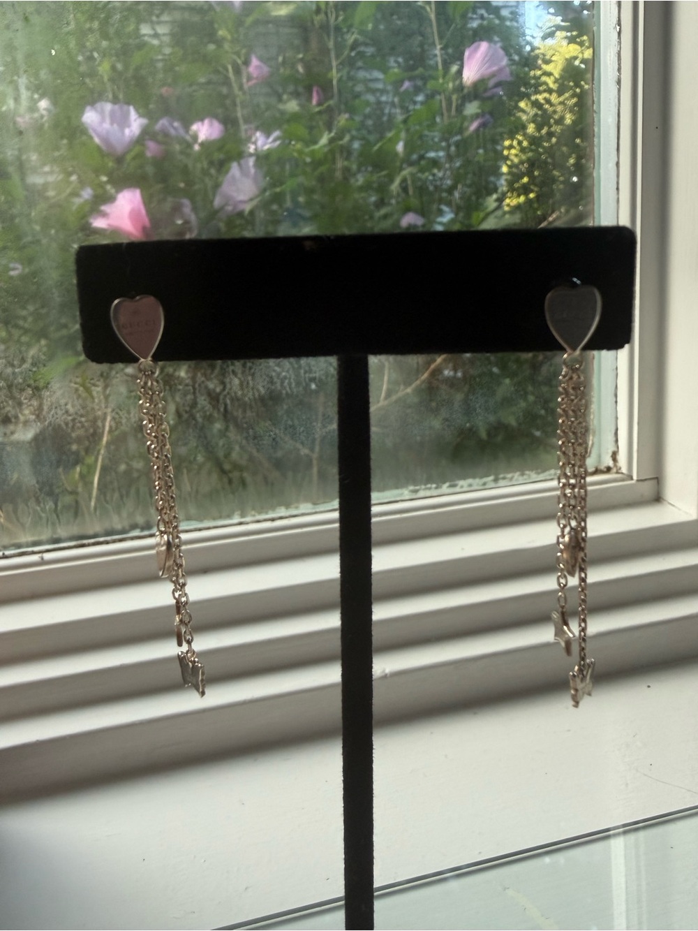 Gucci Silver Charm Chain Drop Earrings - Picture 5 of 10